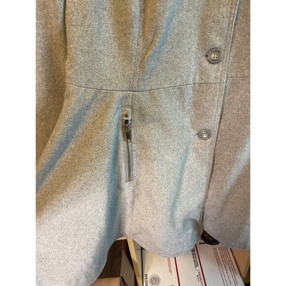 Yoki Gray Thick Buttoned Flare Hem Coat Sz 1XL - Picture 4 of 9